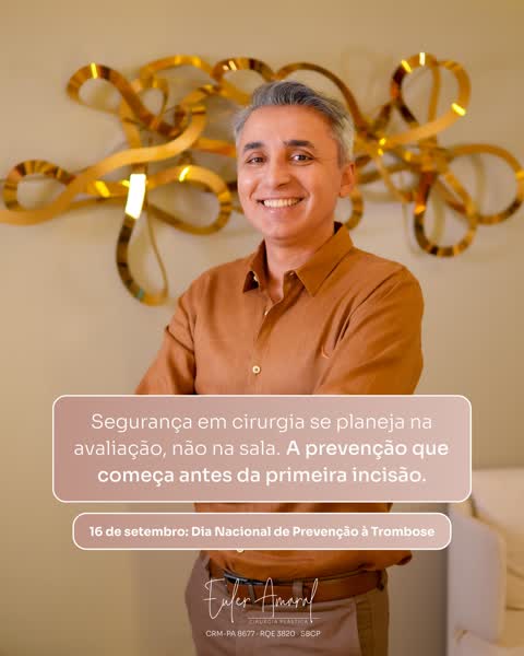 Post sobre prevenção da trombose em cirurgia